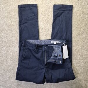 Outerknown Pants Mens ACTUAL 30/32 Blue Traveler Chino Organic Cotton Office New